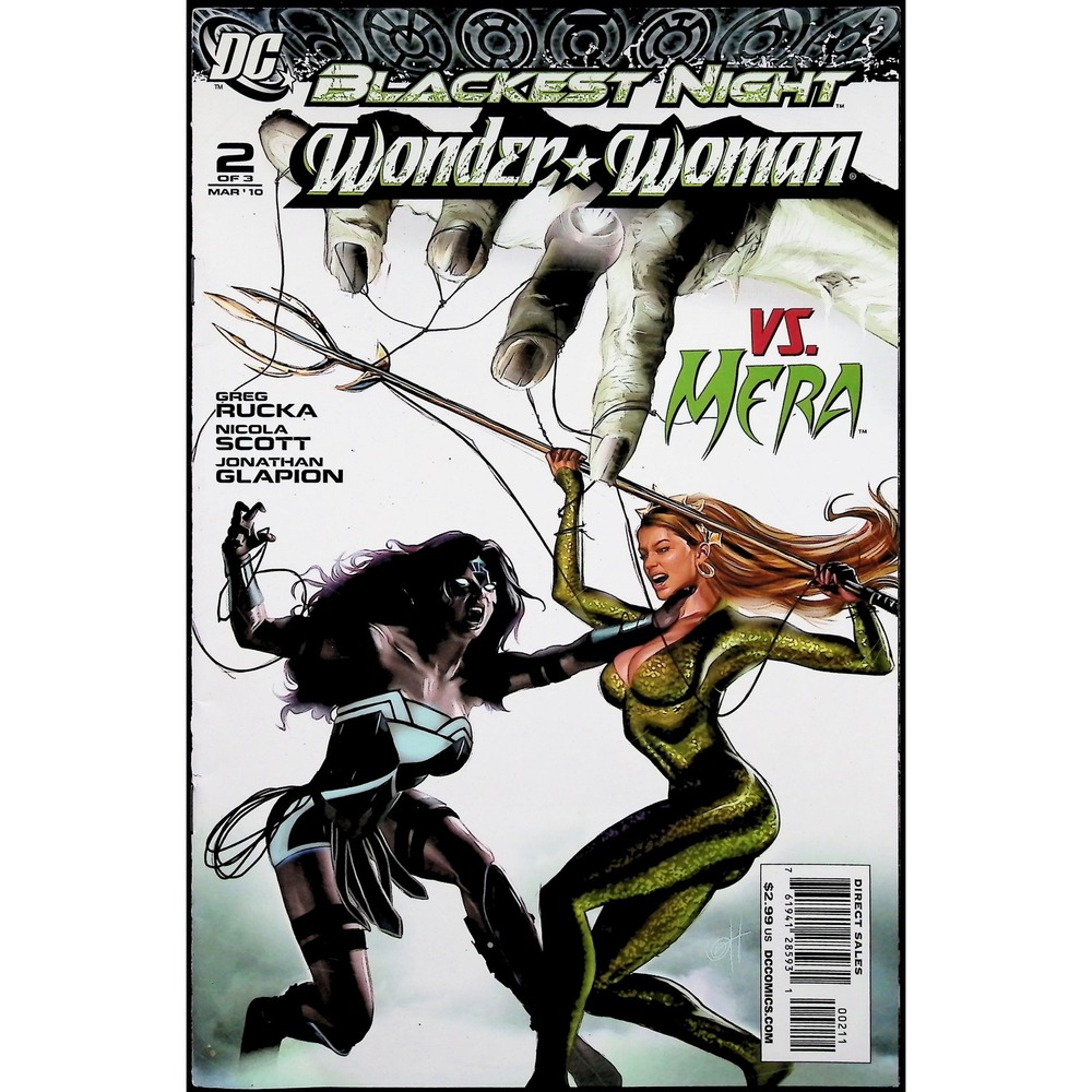 DC Comics Comic Lot Blackest Night Wonder Woman #1-3 Complete Set 2010 - Picture 3 of 8